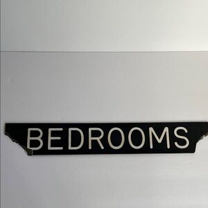 Vintage BEDROOMS Hotel Sign 1974 Hotel Heidelberg Jackson Mississippi